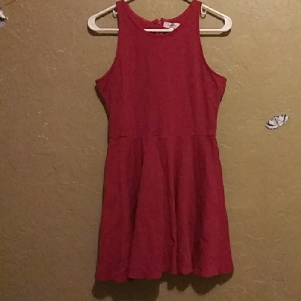 Red short dress